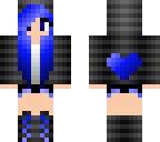 blue heart girl