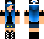 chibi blue haired hipster