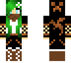 cute green and brown gcreeper girl