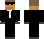 man in black