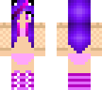 purple cat bikini babe
