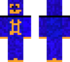 blue costume man