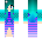 blue haired girl