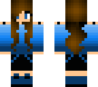 blue sunset girl