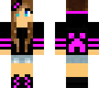 cute black and pink girl