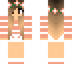 cute girl with peach color