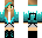 edited version of awesome blue music girl