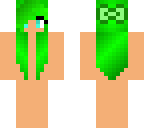girl green hair base