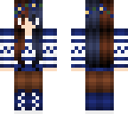 hazel and midnight blue hair