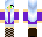 icy blue hair tomboy