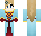 medieval girl with blue dress