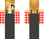 teen girl plaid shirt chest waders