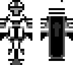 black and white robot