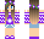 purple fall girl