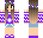 purple fall girl