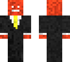 red guy black suit