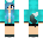 sky blue fox girl