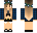 blue flannel girl