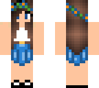 blue flower girl
