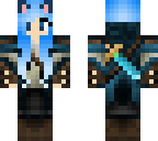 blue haired guard