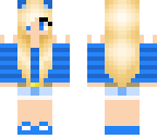 blue outfit