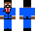 blue suit