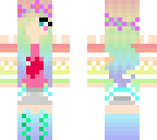 kawaii rainbow hippie girl