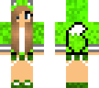 light green cute wolf