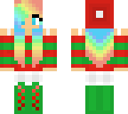 rainbow christmas girl
