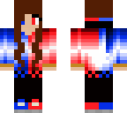 red and blue lighting girl