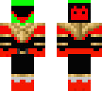 red black and green ranger
