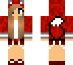 red cute wolf