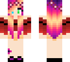 summer girl with pink hair