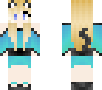 blue cat girl