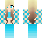 checkered blue girl