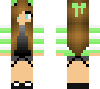 cute green girl