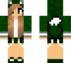 dark green cute wolf
