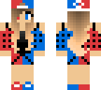 fire blue girl