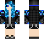 girl in blue and black
