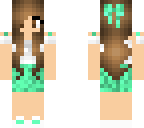 green sequin girl