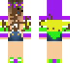 mardi gras girl dipped in chocolate