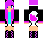 pink and purple wolf