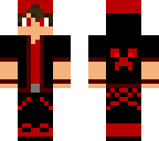 red and black