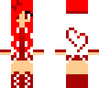 red heart girl