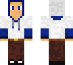 blue an white jumper