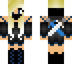 blue and blond assassin
