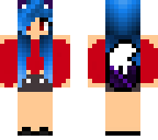 blue hair wolf