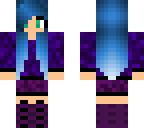 blue haired girl