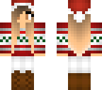 browned eyed christmas girl