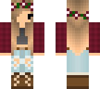 chibi flannel girl